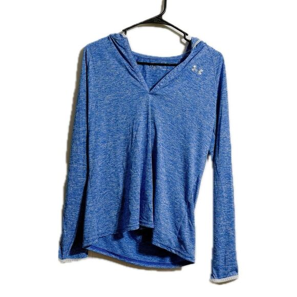 Under Armour Blue Asymmetrical Hoodie Relaxed Fit - Picture 1 of 5